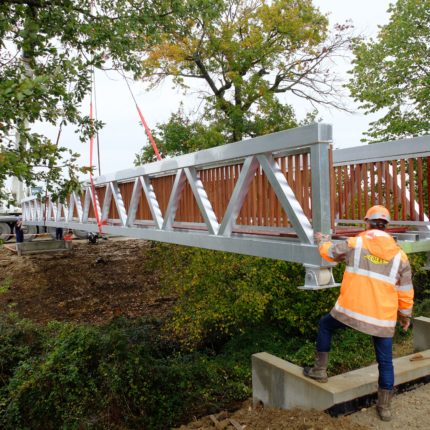 Mise en place de la passerelle